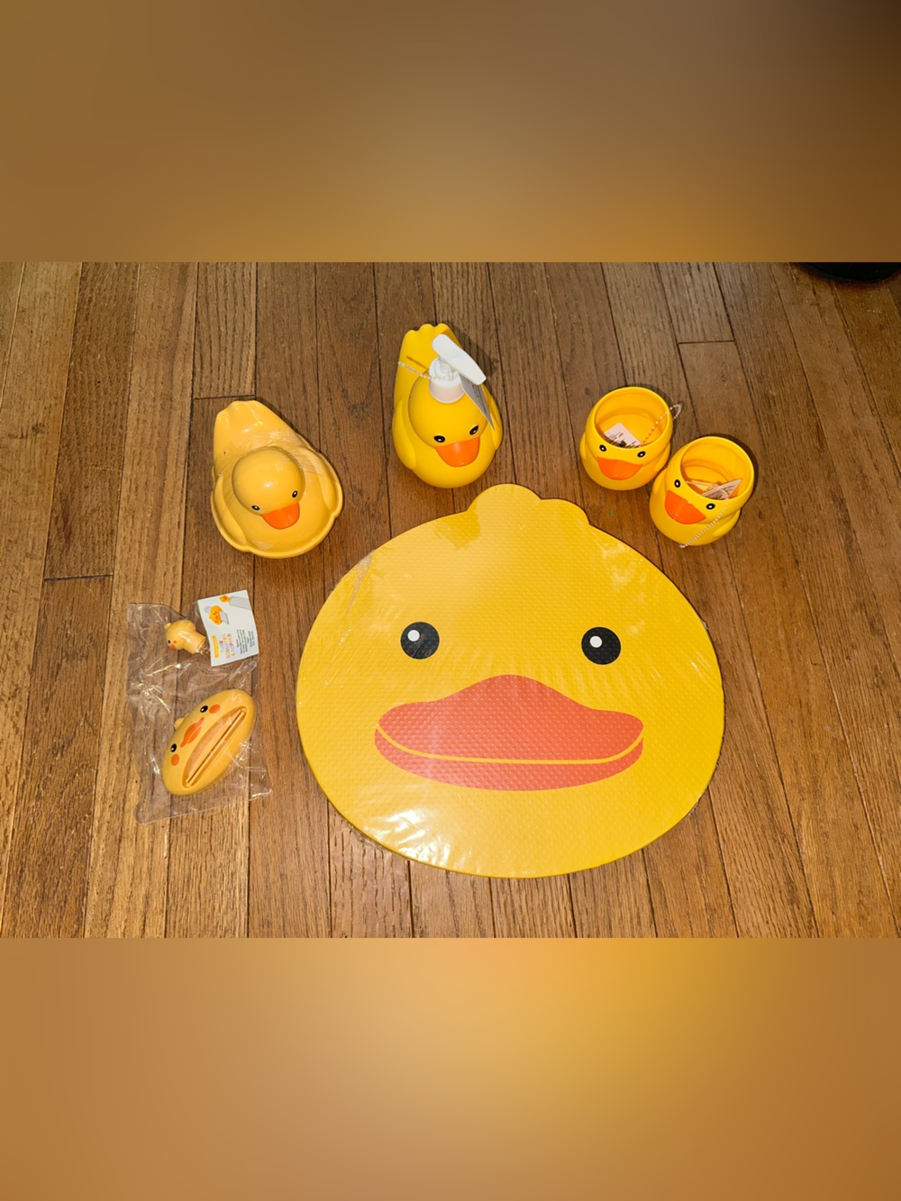 Target Yellow Rubber Duck Bath Accessory Set